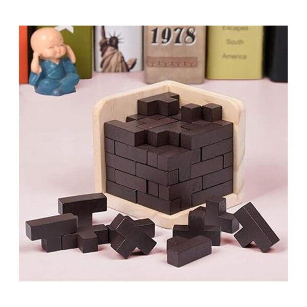 AHYUAN Rompecabezas de madera con forma de T