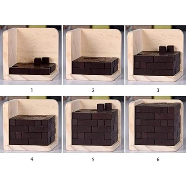 AHYUAN Rompecabezas de madera con forma de T