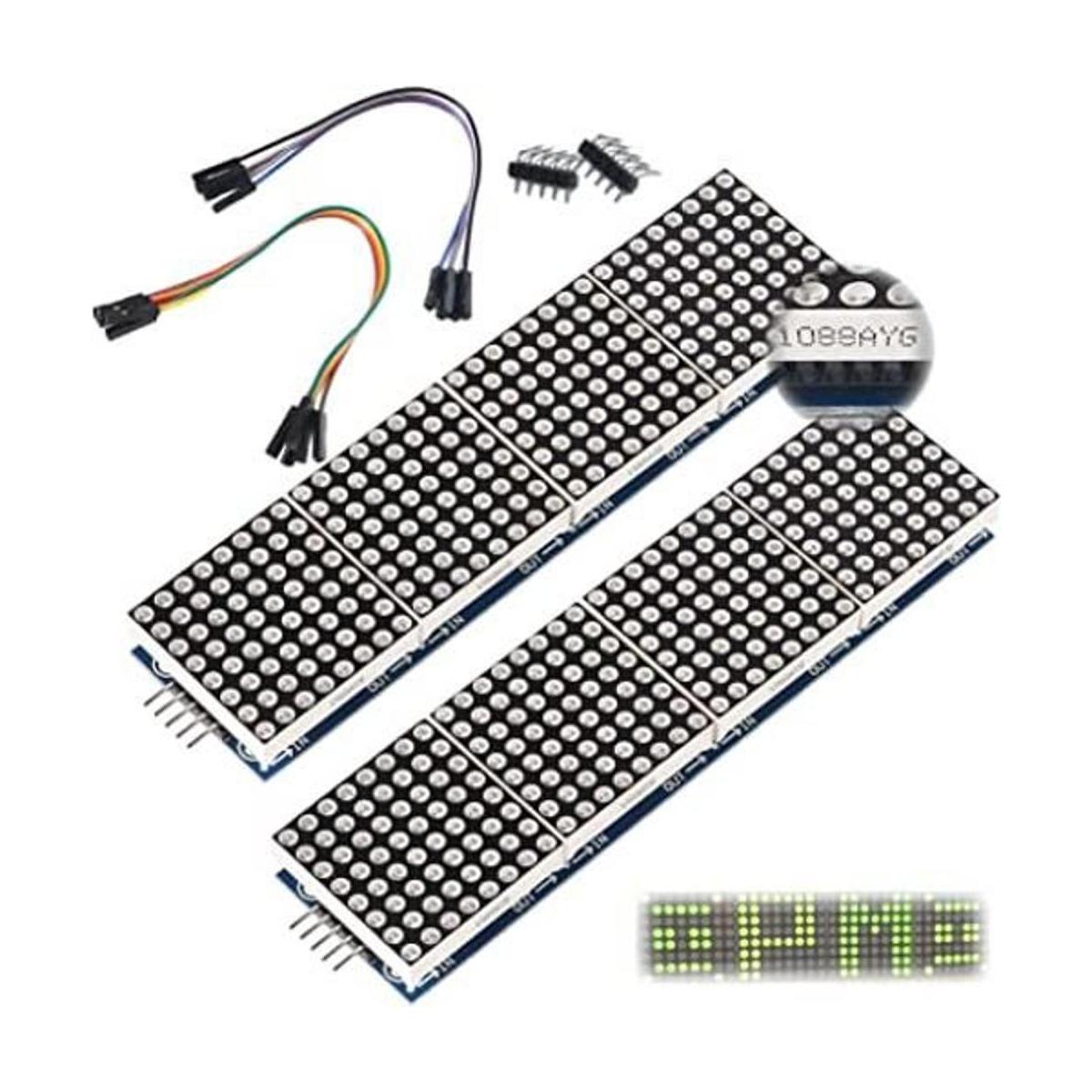 ALAMSCN MAX7219 Módulo de matriz de puntos 32x8 4 en 1