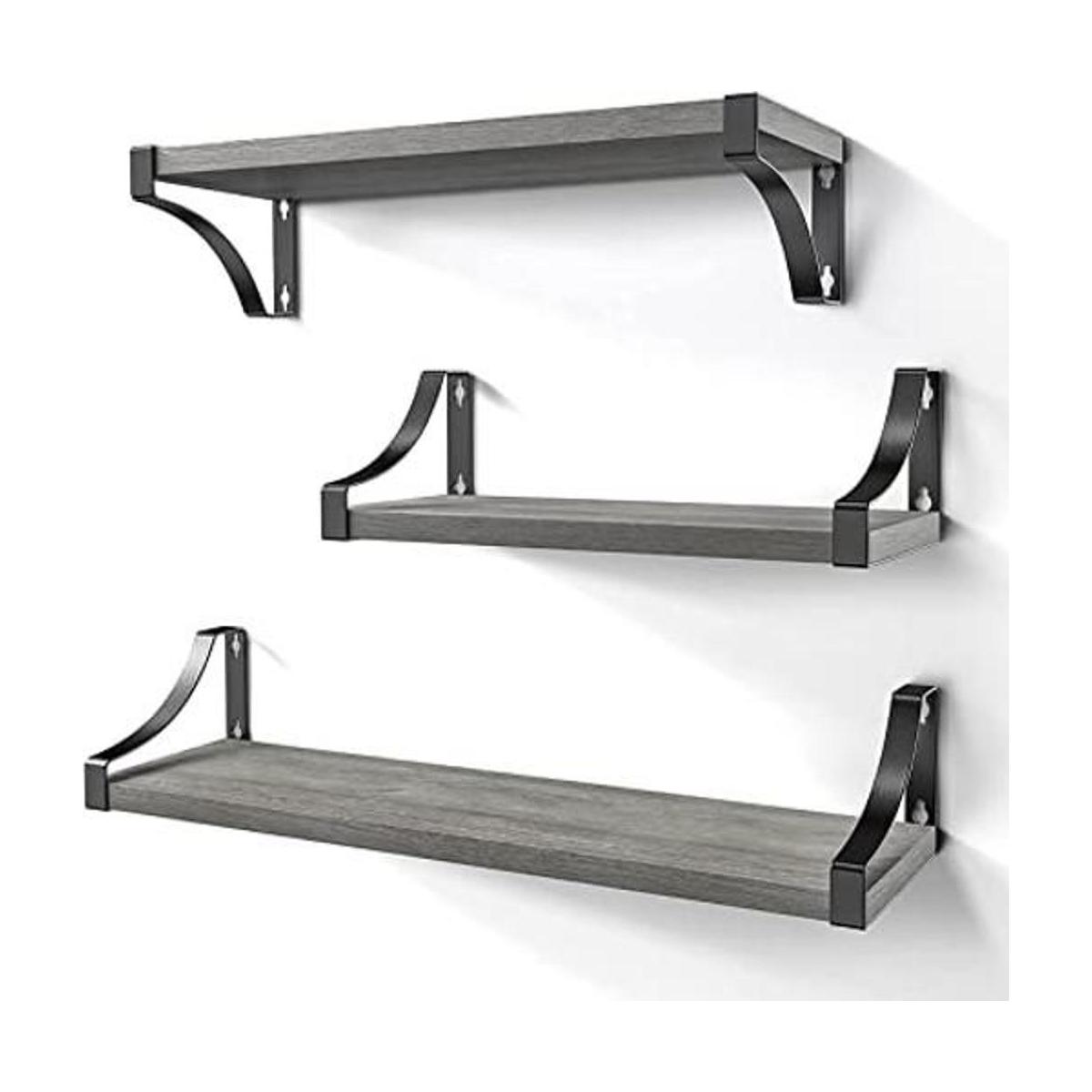 AMADA HOMEFURNISHING Juego de 3 estantes flotantes para