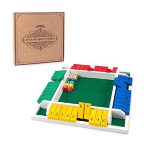 AMEROUS Juego de dados Shut The Box 12 pulgadas diseño_1