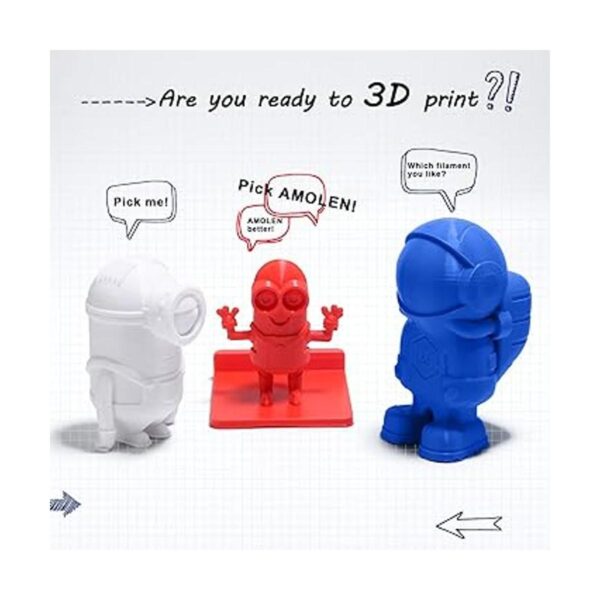 AMOLEN Filamento de impresora 3D filamento PLA paquete de_2