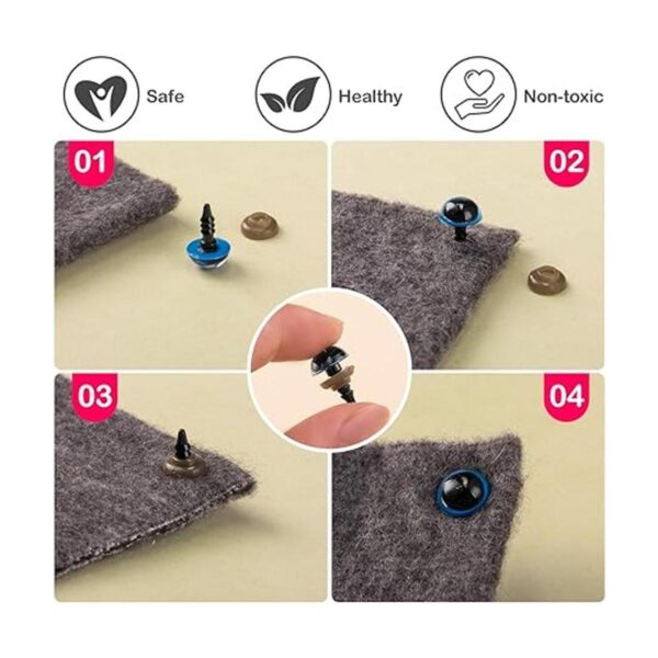 AMOKIA 752 piezas de ojos de seguridad y narices de