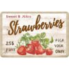 ANJOOY Sweet Juicy Strawberries Pick Your Own Letrero de