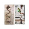 ANIAC Bird Spiral Cotton Rope Perches with Bell Parrots_5