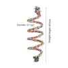 ANIAC Bird Spiral Cotton Rope Perches with Bell Parrots_3