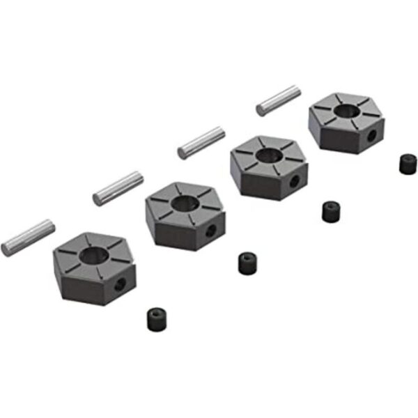 ARRMA Rueda hexagonal de metal de 0.472 in 4 ARAC9473_1