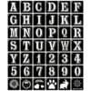 ASMPIO Plantillas de letras de 6 pulgadas plantillas de_1