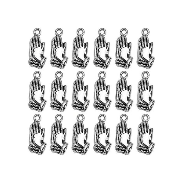 AUEAR Paquete de 100 dijes creativos de oración de plata