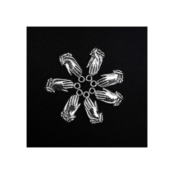 AUEAR Paquete de 100 dijes creativos de oración de plata