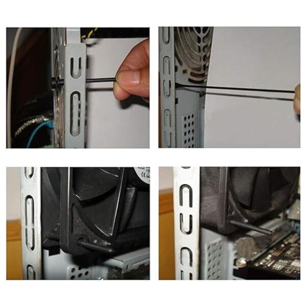AUEAR Paquete de 50 ventiladores de silicona suave anti