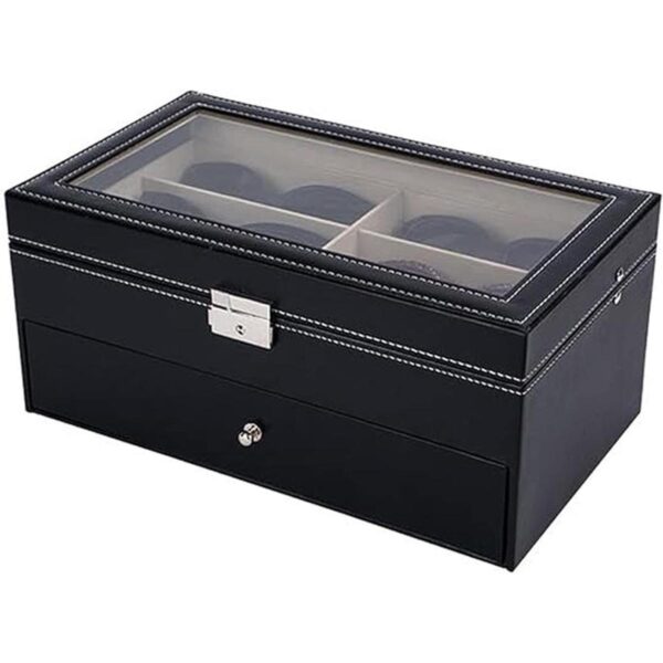 AUTOARK AW023 Organizador de cuero con cerradura para