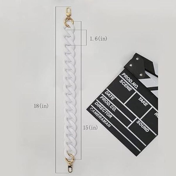 AUMEY Correas de cadena de acrílico para bolso correa de_2
