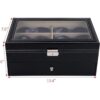 AUTOARK AW023 Organizador de cuero con cerradura para