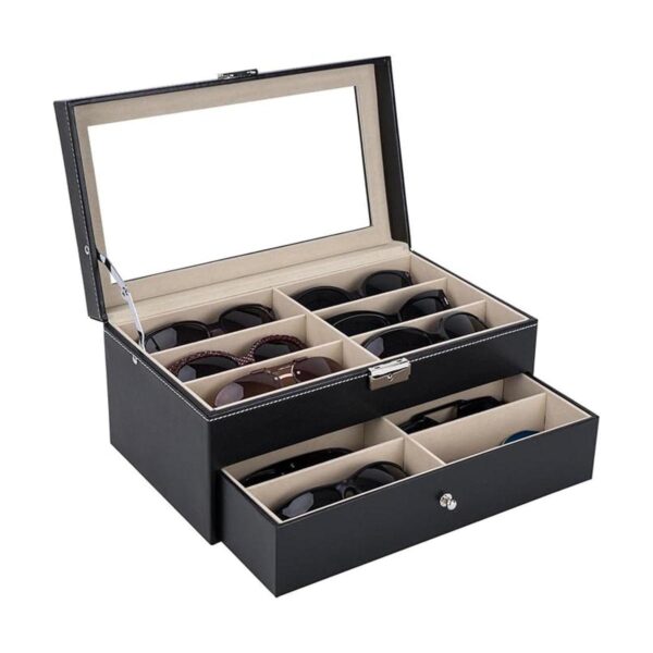 AUTOARK AW023 Organizador de cuero con cerradura para