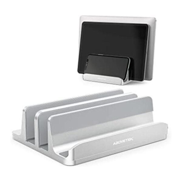 AboveTEK Soporte vertical para laptop 3 ranuras para_1