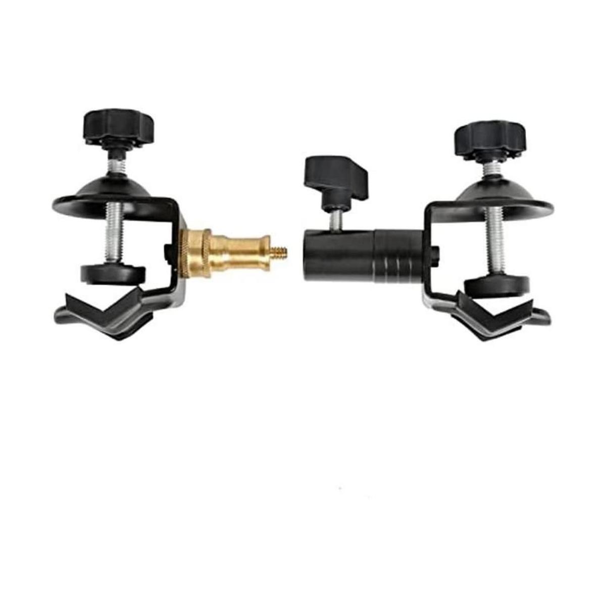 Abrazadera de metal resistente con soporte chapado en