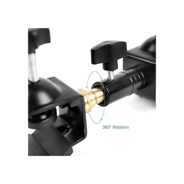 Abrazadera de metal resistente con soporte chapado en_2