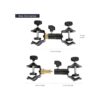 Abrazadera de metal resistente con soporte chapado en_5