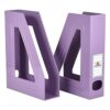 Acrimet Organizador para archivos color morado sólido 2