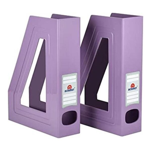 Acrimet Organizador para archivos color morado sólido 2