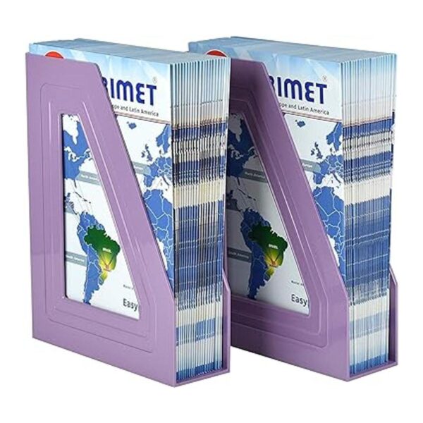 Acrimet Organizador para archivos color morado sólido 2