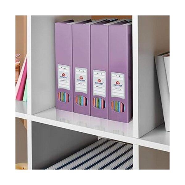 Acrimet Organizador para archivos color morado sólido 2