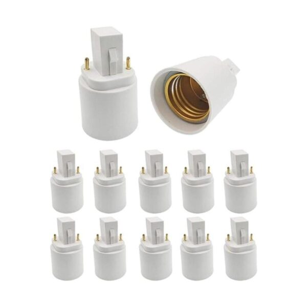 Adaptador ESimpo G24d a E26E27 2 pines CFL adaptador de