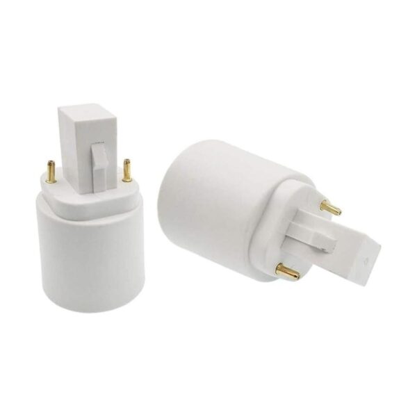 Adaptador ESimpo G24d a E26E27 2 pines CFL adaptador de