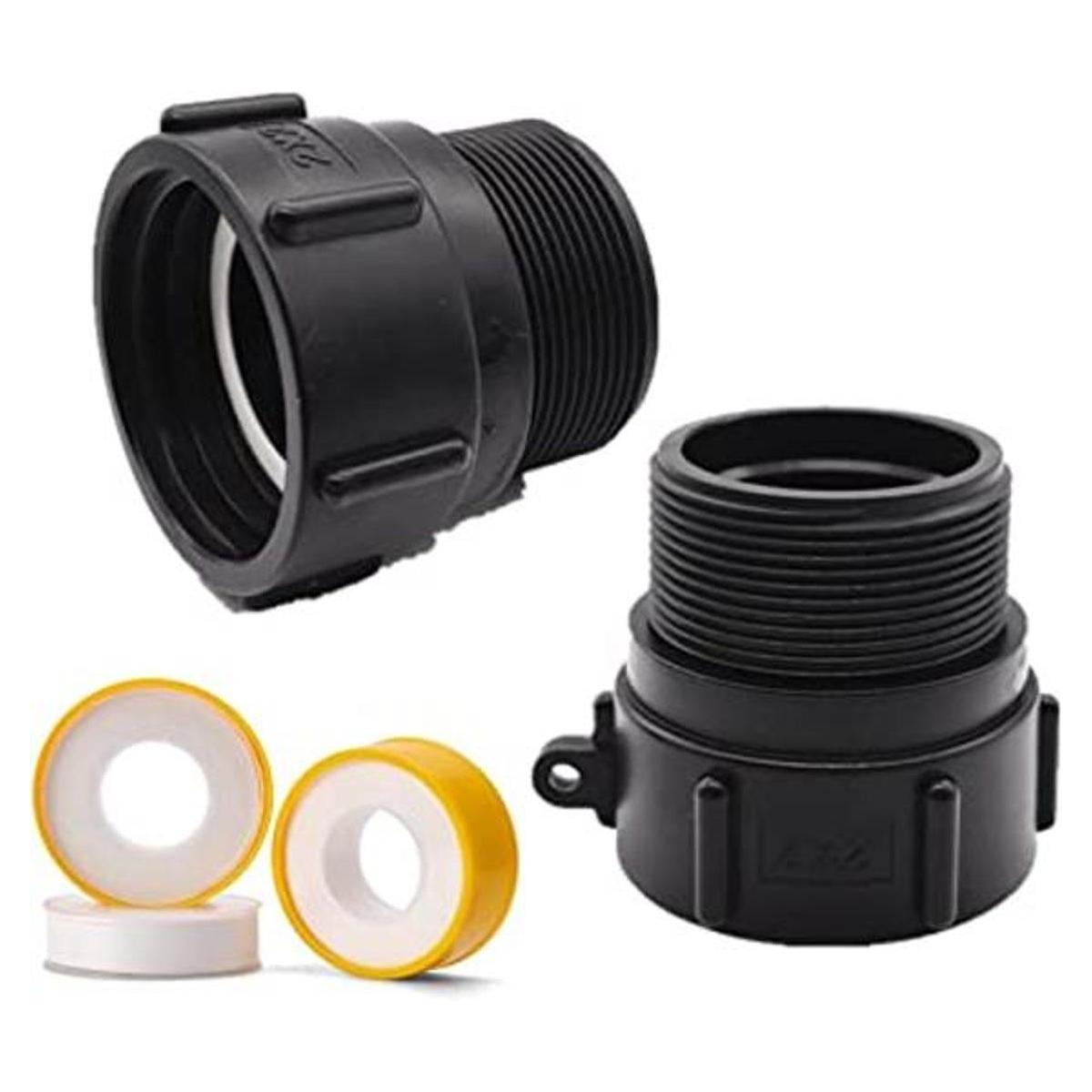 Adaptador de tanque de agua IBC de 275 de 330 galones con