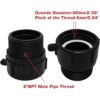 Adaptador de tanque de agua IBC de 275 de 330 galones con_2
