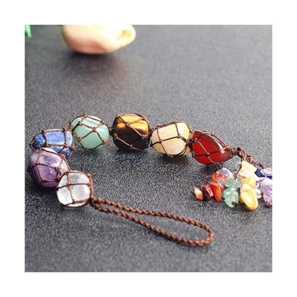 Adornos hechos a mano para ventana de auto 7 chakras