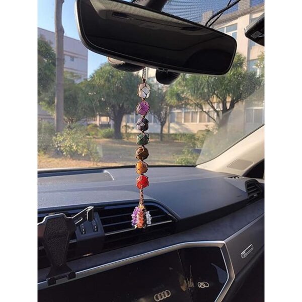 Adornos hechos a mano para ventana de auto 7 chakras