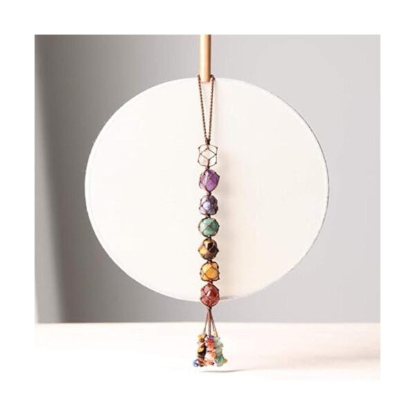 Adornos hechos a mano para ventana de auto 7 chakras