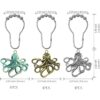 Aimoye Octopus Ganchos decorativos para cortina de ducha_2