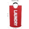 Mziart Bolsa para lavandería plegable con manijas de