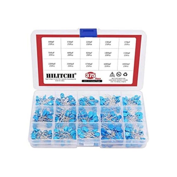 Hilitchi Kit surtido de 375 unidades 2 KV 100 pF 10 000_1