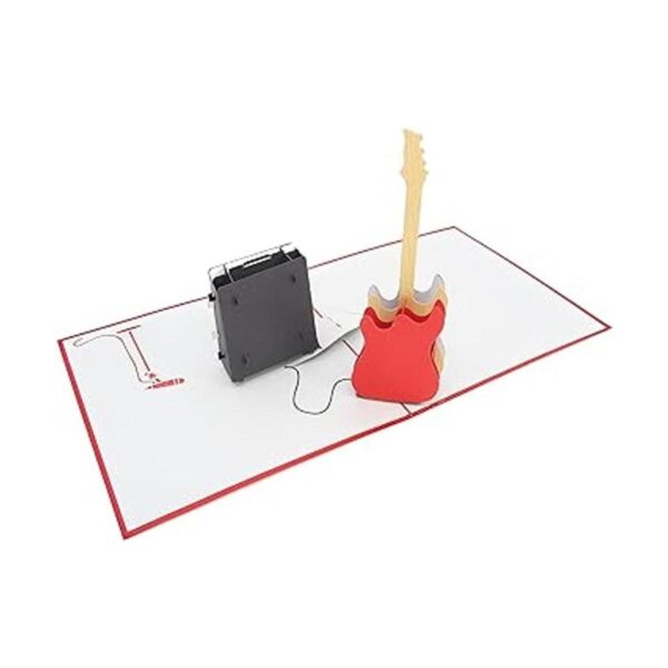 PopLife Tarjeta desplegable 3D para guitarra tarjeta de_5