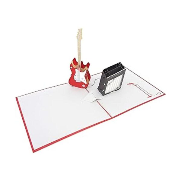 PopLife Tarjeta desplegable 3D para guitarra tarjeta de_2