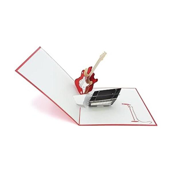 PopLife Tarjeta desplegable 3D para guitarra tarjeta de_3