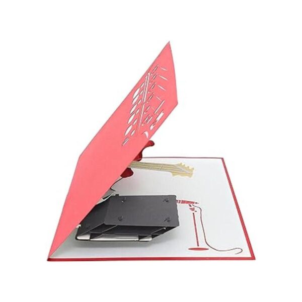 PopLife Tarjeta desplegable 3D para guitarra tarjeta de_4