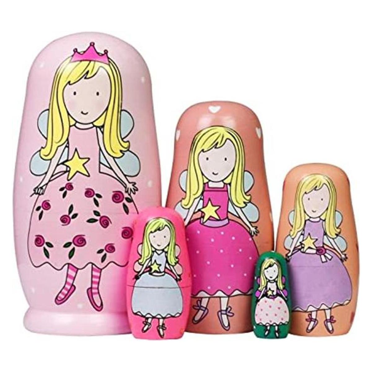 Muñecas anidadoras hechas a mano de madera rusa Matryoshka