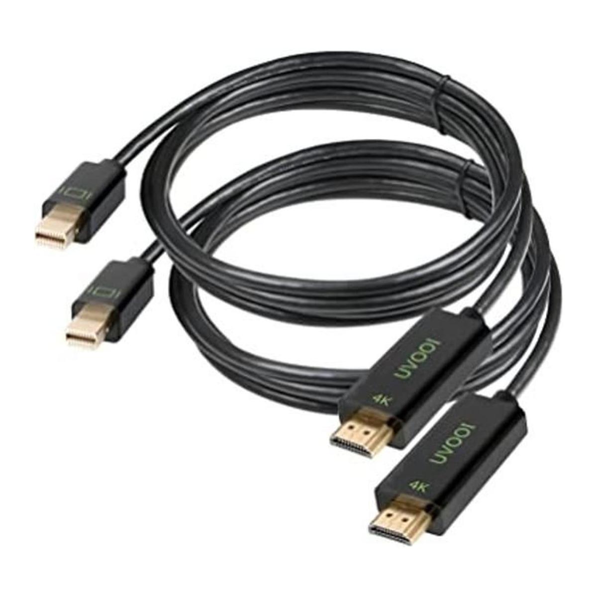 Mini DisplayPort a HDMI Cable de 6 pies paquete de 2
