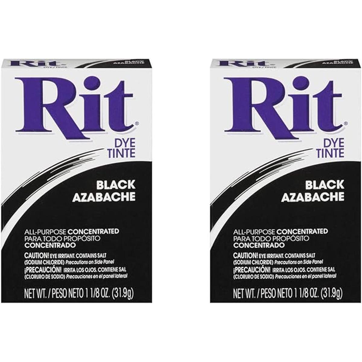 Rit Tinte en polvo multiusos negro paquete de 2