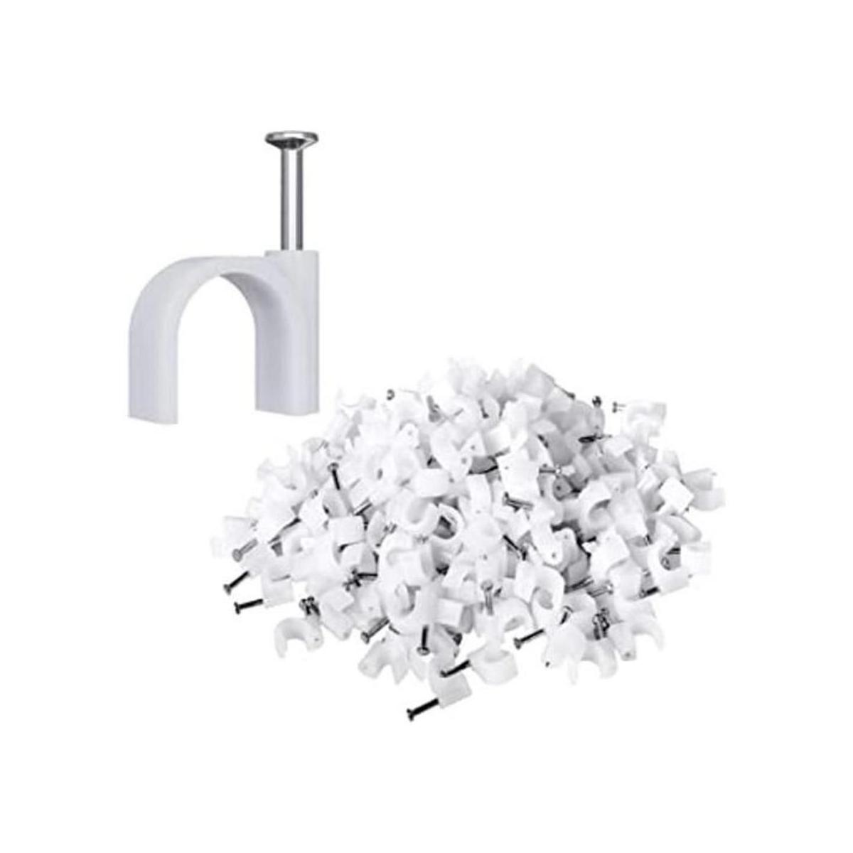 Darller Paquete de 200 clips de cable Ethernet para clavos