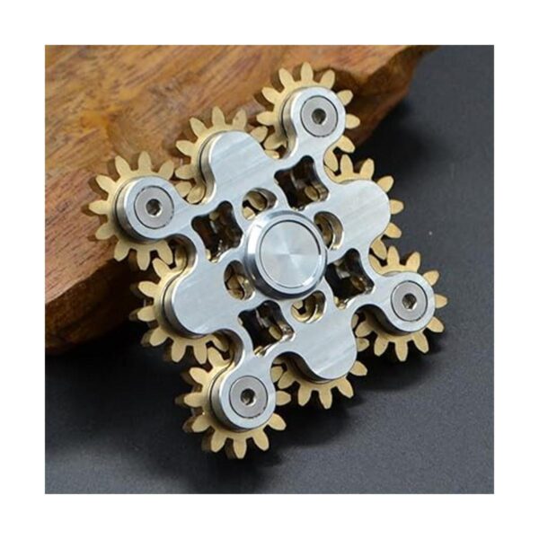 Fidget Spinner de latón puro engranajes de engranaje_6
