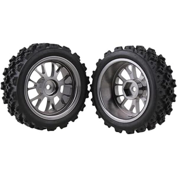 Mxfans Llantas de goma con diseño de flores negras_2