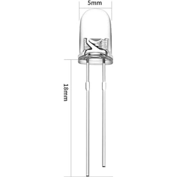 DiCUNO 450 piezas de 0.197 in de diodo emisor de luz LED_2