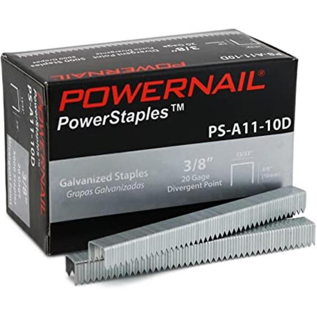 Powernail 20 Ga. Grapas corona de 1332 pierna de 38