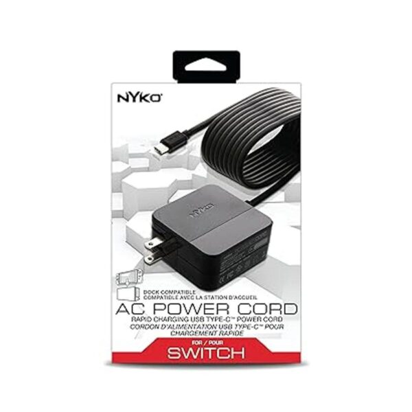 Nyko AC Power Cord Dock Compatible 6.5Ft. 15V 2.6 Amp_3